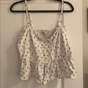 Spaghetti strap cropped shirt